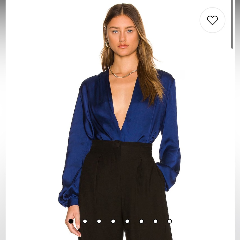 L’Academie Navy Long Sleeve Bodysuit